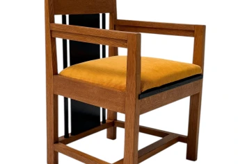 Two Art Deco Modernist High Back Armchairs by Cor Alons, 1927